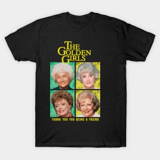 golden moms squad thank you for being a friend T-Shirt